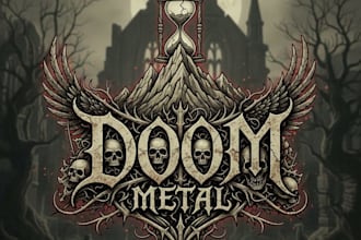 design a custom doom metal logo for your band