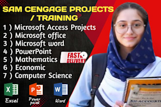 do your sam cengage microsoft office projects and any other projects