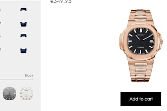 customize and configure 2d watch configuration using kickflip zakeke and zepto