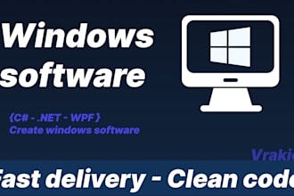 create a custom software, tool for windows using csharp