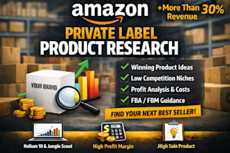 do product research for amazon private label fba or fbm