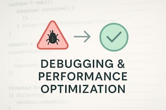 fix bugs or improve your web application performance