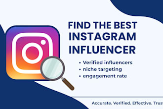 find best instagram influencers for influencer marketing