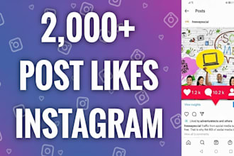 real 2000 organic instagram video and photos like guaranteed