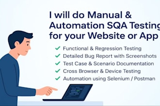personally test your website or mobile app as a QA engineer