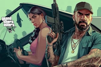 make vector gta v cartoon character for oyu