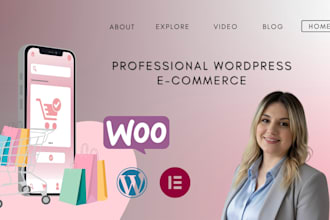 design ecommerce website online store with wordpress