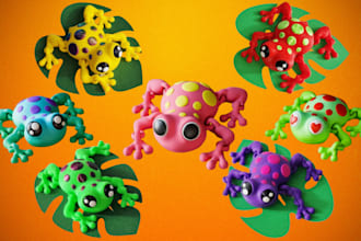 3d articulated model, 3d bjd toys flexi model design for stl 3d printing