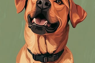 draw disney pet portrait