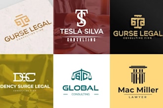 design modern legal, attorney and law firm logo