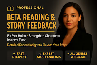 beta read your romance fantasy story with plot, pacing, and character feedback