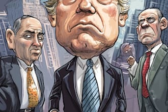 make a political or satirical cartoon