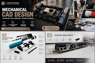 design mechanical cad parts in solidworks for manufacturing