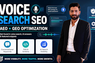 do voice search seo, aeo, and geo optimization for ai search
