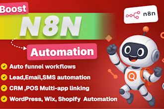 create n8n automation for your wordpress webflow or wix site