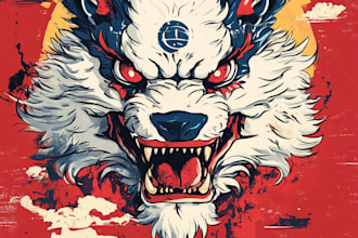do japanese t shirt illustration