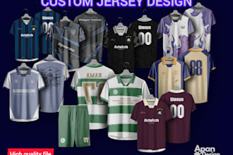 create esports jersey design or sublimation sportswear design