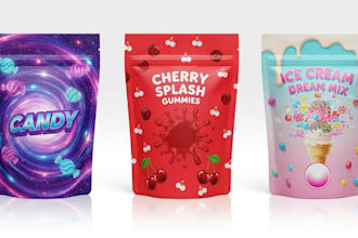 mylar bag, pouch packaging, and label and food packaging