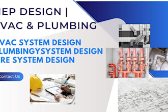 prepare fire ,hvac and plumbing design in autocad mep