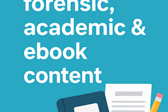 make handwritten or typed forensic notes for students