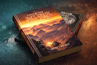 do a professional book cover, paperback, ebook hardcover and