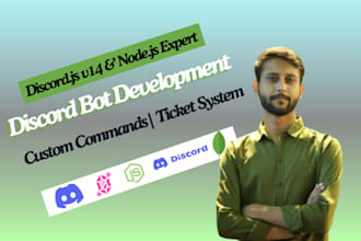 create a powerful custom discord bot with discordjs v14 and nodejs