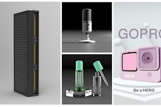 do 3d product modeling and realistic product rendering