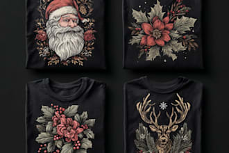 do christmas t shirt design for your print on demand store