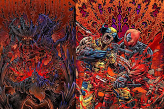 70 80 90 horror vintage comic retro comic vintage poster dark art gore spook ink