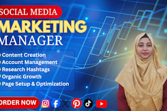 be your expert social media  manager and content creator