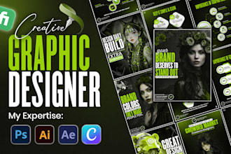 create professional and branded social media post designs