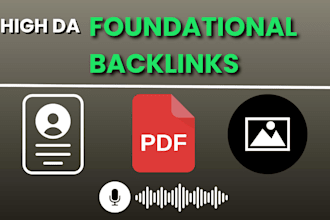 create high da contextual foundational backlinks