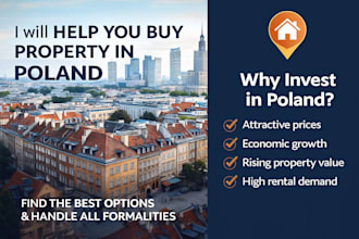 help you buy property in poland, choose the best options and guide you