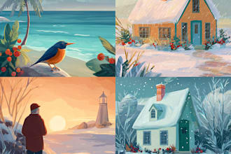 create festive holiday christmas design