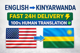 translate english to kinyarwanda fast, manually and fast