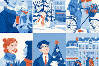 made festive holiday christmas design