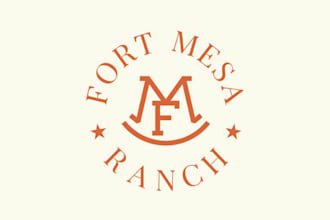 create a western cattle brand logo for ranch, farm or cowboy business