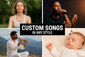 make you a stunning custom love song, relaxation, anniversary, birthday etc