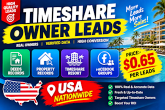 provide new timeshare owner leads