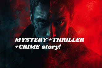 ghostwrite or rewrite thriller stories, crime mystery novels