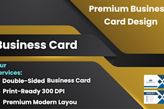 design a professional and print ready business card