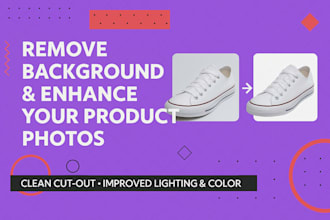 do background removal and product enhancement
