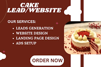 design a cake website for your business