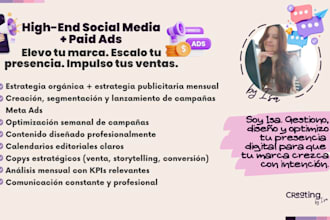 high end social media paid ads