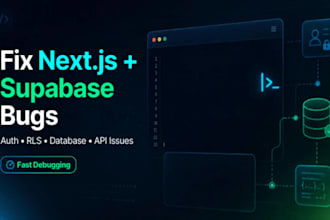fix next js supabase bugs, auth, rls and database issues