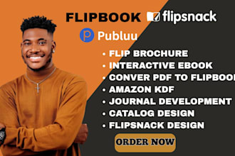 create an interactive flipbook on flipsnack, digital brochure, trifold, or compa