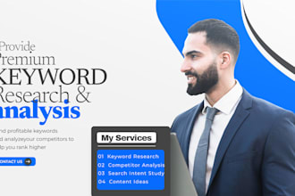 do keyword research and competitor analysis for your niche or business