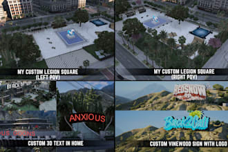 edit your mlo and 3d text and retexture and change text