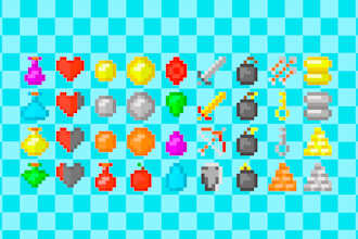 make pixel items and icons