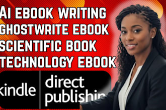 ghostwrite ebook, ai ebook writing, technology and scientific book amazon KDP